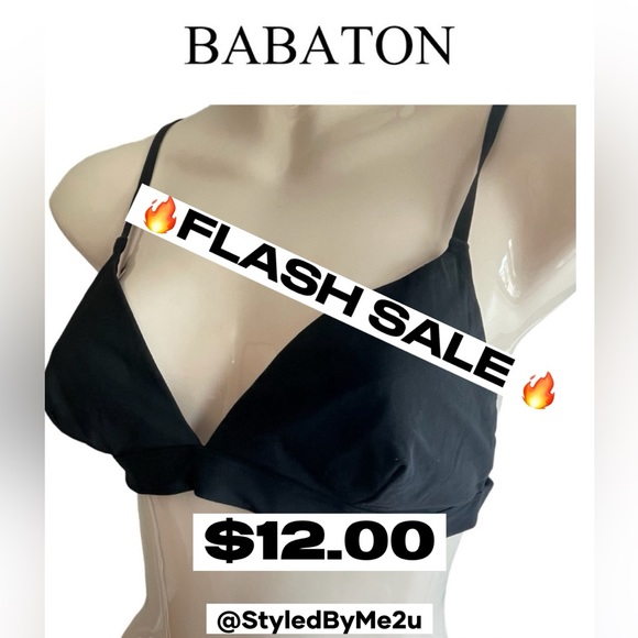 Babaton Other - 🔥FLASH SALE🔥 NWOT Aritzia Babaton Black Bikini / Bra Top Size M Bralette